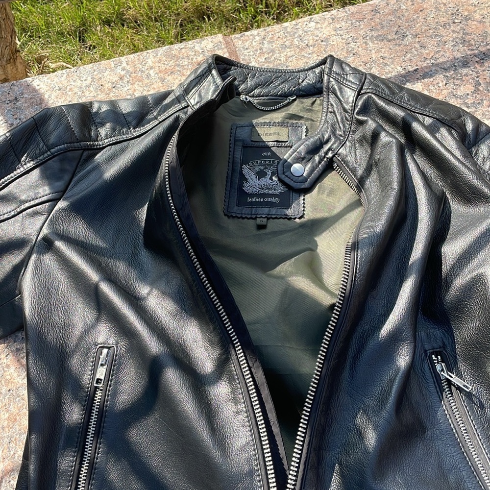 Diesel leather jacket - Picture 10 of 14